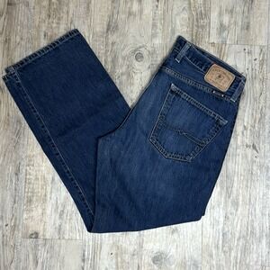 Lucky Brand Jeans Mens 34 Light Wash 221 Straight Leg Stretch Denim Mid Rise